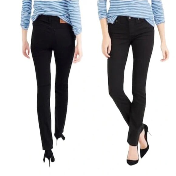 J. Crew Black Matchstick Skinny Denim Jeans - Picture 1 of 6